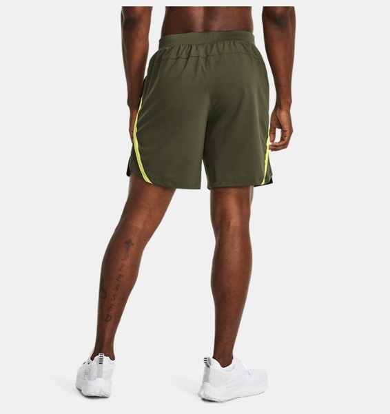 Yeşil Erkek UA Launch 7" Koşu Şortu
