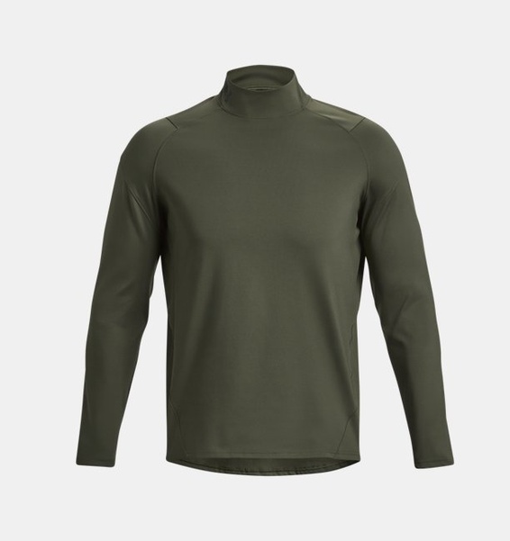 Yeşil Erkek UA RUSH™ ColdGear® Yarım Balıkçı
