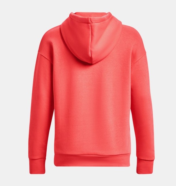 Kırmızı Kadın UA Essential Fleece Kapüşonlu Üst