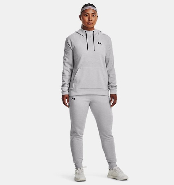 Gri Kadın Armour Fleece® Left Chest Kapüşonlu Üst