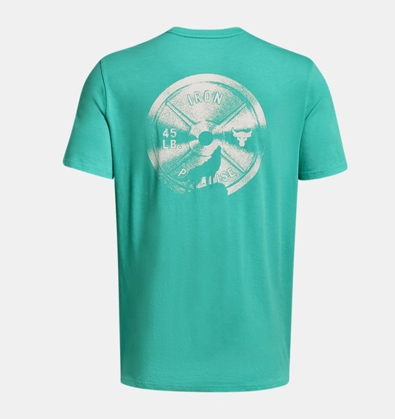 Yeşil Erkek Project Rock Night Bisiklet Yaka Kısa Kollu T-shirt