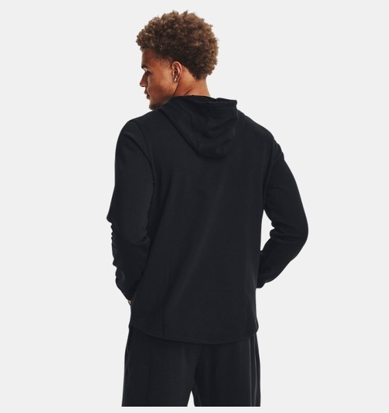 Siyah Erkek UA Rival Terry Graphic Kapüşonlu Üst