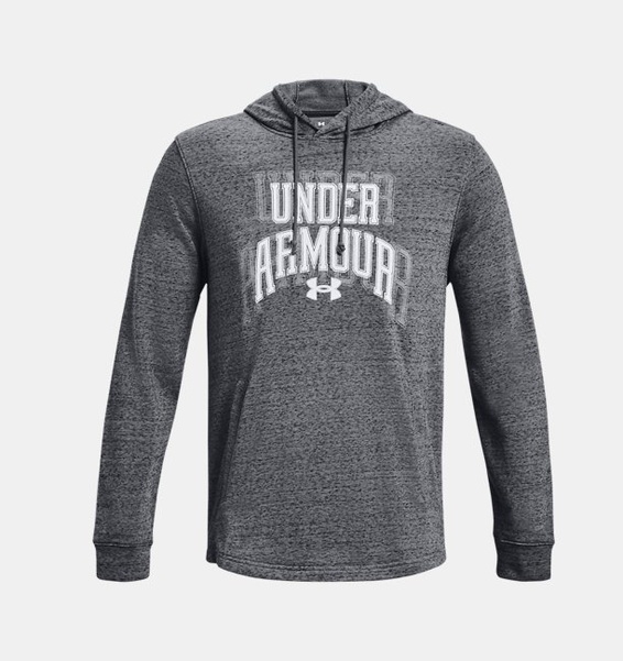 Gri Erkek UA Rival Terry Graphic Kapüşonlu Üst
