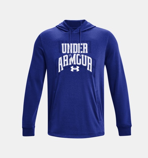 Lacivert Erkek UA Rival Terry Graphic Kapüşonlu Üst