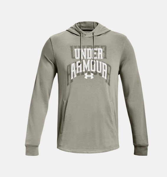 Yeşil Erkek UA Rival Terry Graphic Kapüşonlu Üst