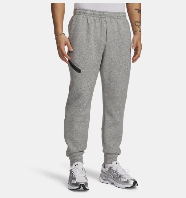 Erkek UA Unstoppable Fleece Eşofman Altı Gri