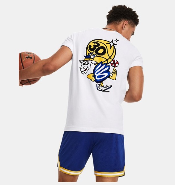 Beyaz Erkek Curry Dub GOAT Kısa Kollu T-shirt