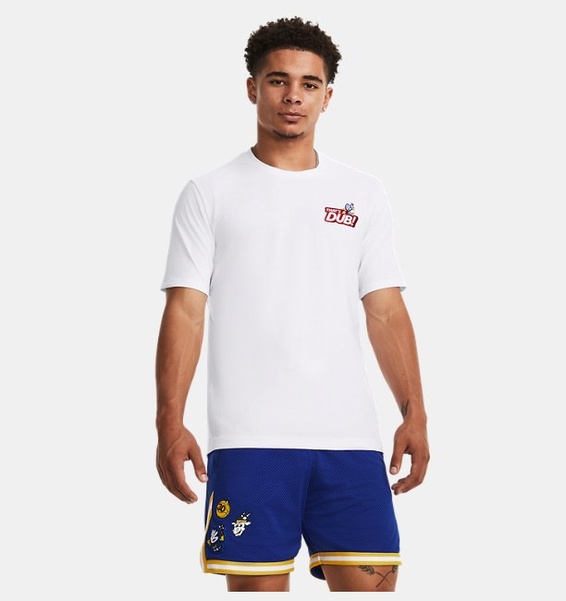 Beyaz Erkek Curry Dub GOAT Kısa Kollu T-shirt