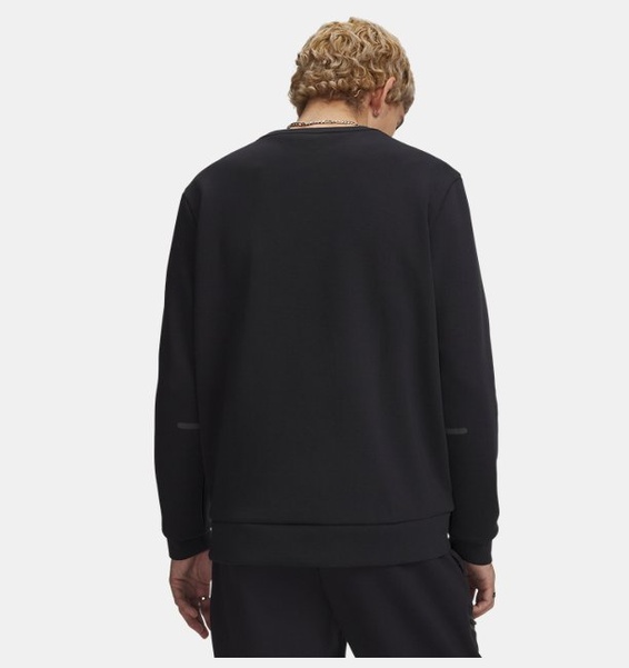 Siyah Erkek UA Unstoppable Fleece Bisiklet Yaka