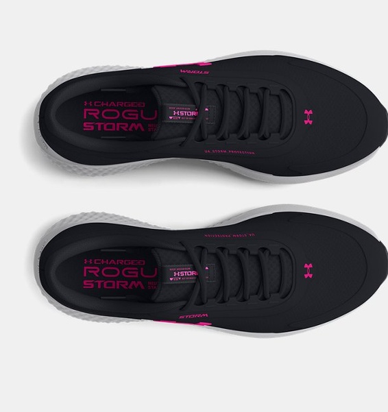 Siyah Kadın UA Charged Rogue 3 Storm Koşu Ayakkabısı