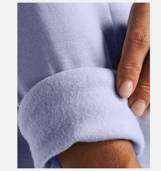 Lila Kadın UA Rival Fleece Bisiklet Yaka Sweatshirt