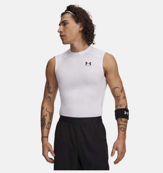 Beyaz Erkek UA HG Armour Comp Atlet