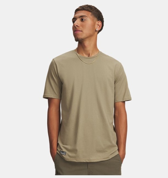 Kahverengi Erkek UA Tactical Cotton T-shirt