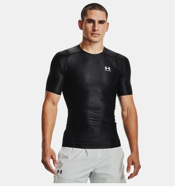 Siyah Erkek UA Iso-Chill Compression Kısa Kollu T-shirt