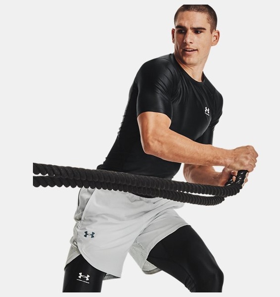 Siyah Erkek UA Iso-Chill Compression Kısa Kollu T-shirt