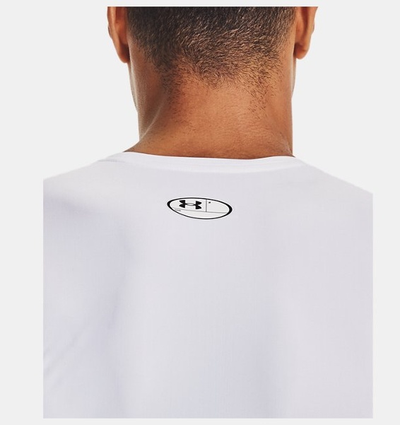 Beyaz Erkek UA Iso-Chill Compression Kısa Kollu T-shirt