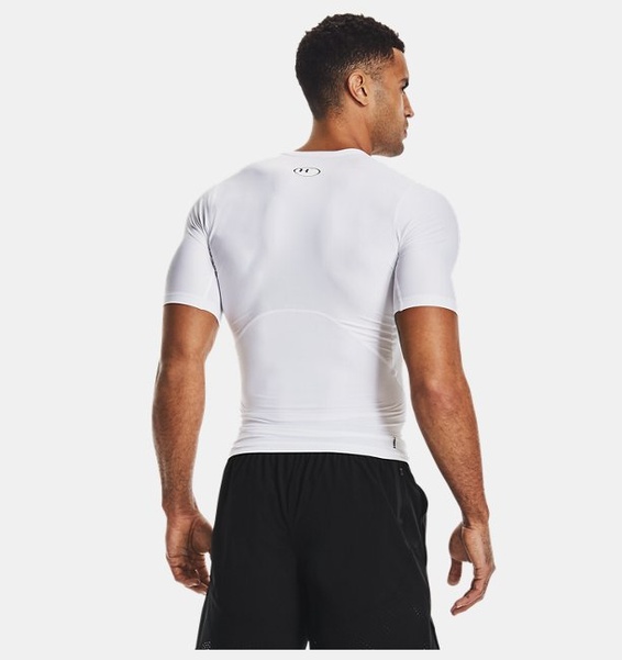 Beyaz Erkek UA Iso-Chill Compression Kısa Kollu T-shirt