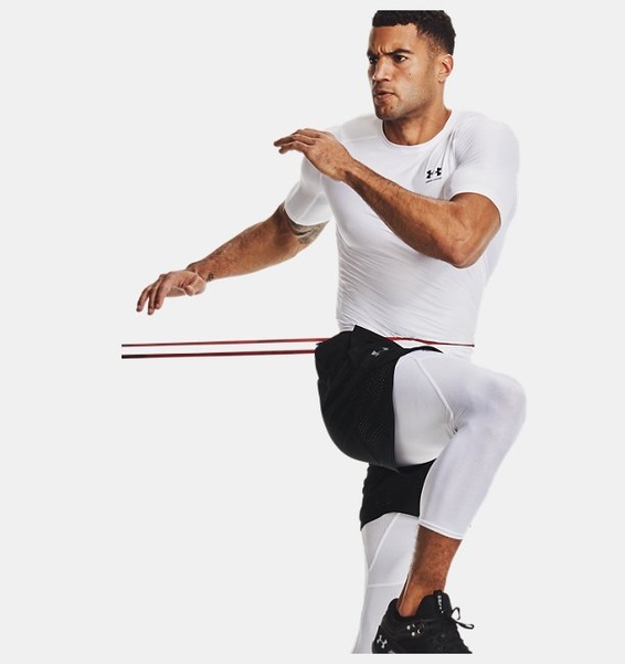 Beyaz Erkek UA Iso-Chill Compression Kısa Kollu T-shirt