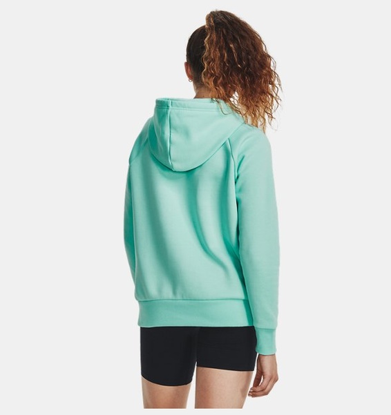 Turkuaz Kadın UA Rival Fleece Graphic Kapüşonlu Üst