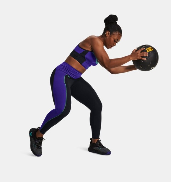 Siyah Kadın Project Rock Lets Go Colorblock Bilekte Tayt