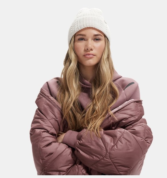 Kahverengi Kadın UA Heritage Bomber Mont