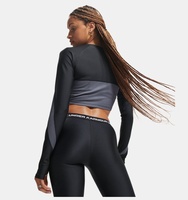 Kadın UA HeatGear Rib 1/4 Fermuarlı Uzun Kollu T-Shirt