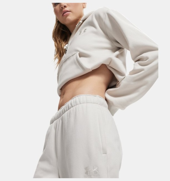Beyaz Kadın UA Icon Vida Fleece Eşofman Altı