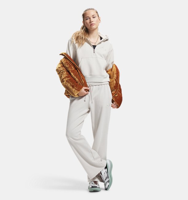 Kadın UA Icon Vida Fleece Eşofman Altı Beyaz