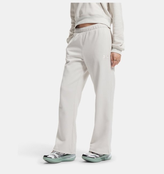 Beyaz Kadın UA Icon Vida Fleece Eşofman Altı