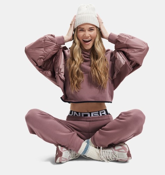 Kahverengi Kadın UA Heritage Bomber Mont