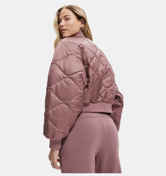 Kahverengi Kadın UA Heritage Bomber Mont