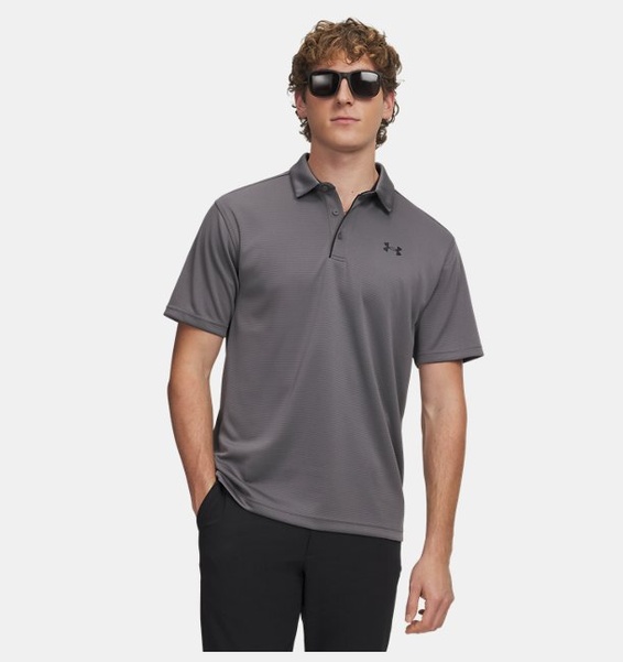 Gri Erkek UA Tech Polo T-shirt