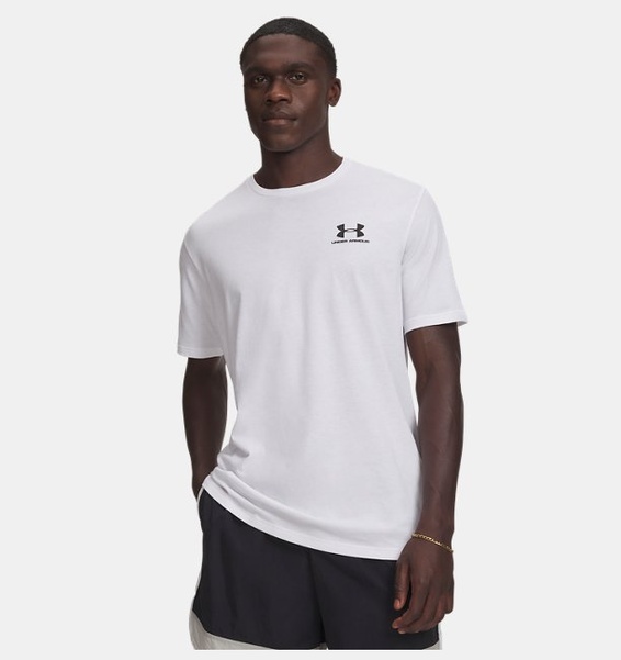 Beyaz Erkek UA Sportstyle LC Kısa Kollu T-shirt