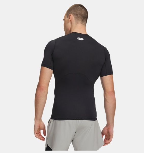 Siyah Erkek UA HG Armour Comp Kısa Kollu T-shirt