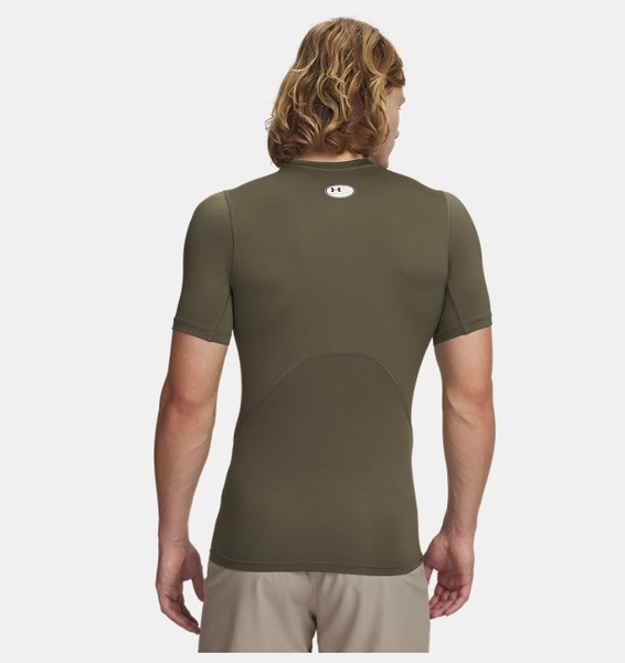 Yeşil Erkek UA HG Armour Comp Kısa Kollu T-shirt