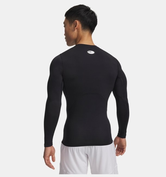 Siyah Erkek UA HG Armour Comp Uzun Kollu T-shirt