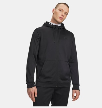 Erkek UA Armour Fleece Tam Fermuarlı Kapüşonlu Üst