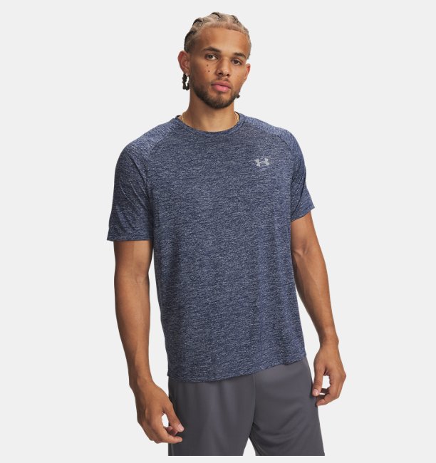 Erkek UA Tech 2.0 Kısa Kollu T-shirt Lacivert
