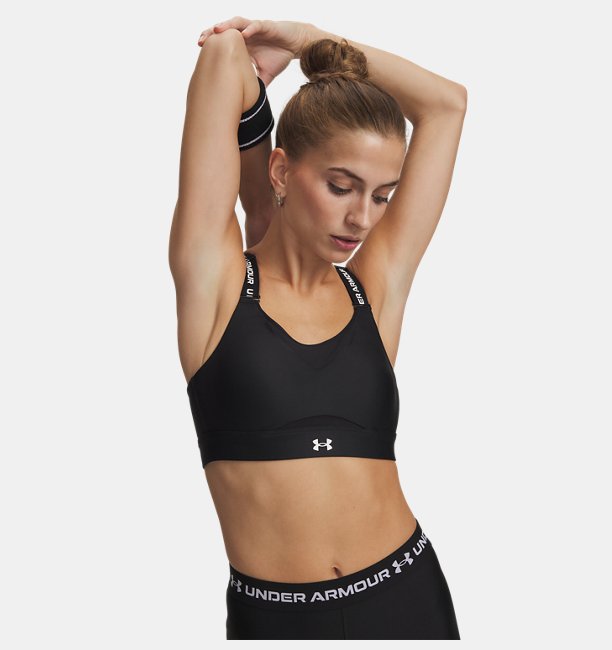 Kadın UA Infinity High 2.0 Spor Sütyeni Siyah