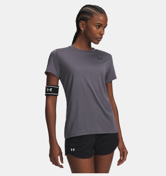 Gri Kadın UA Tech Solid T-shirt