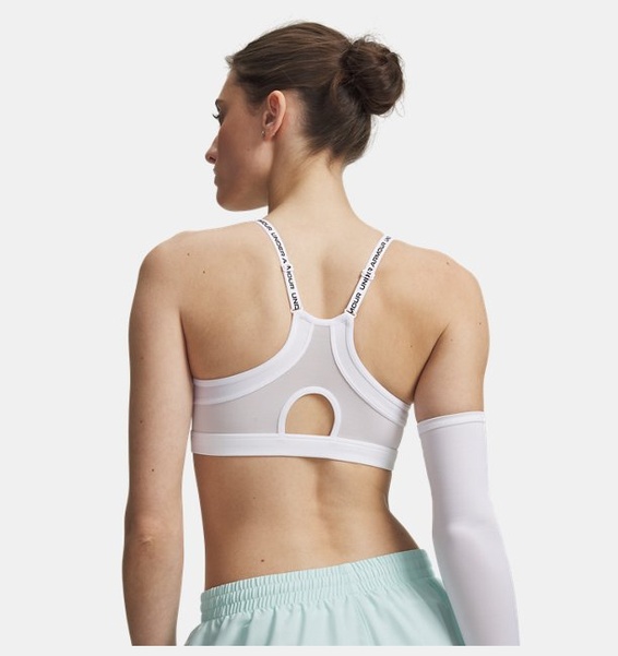Beyaz Kadın UA Infinity Low 2.0 Spor Sütyeni