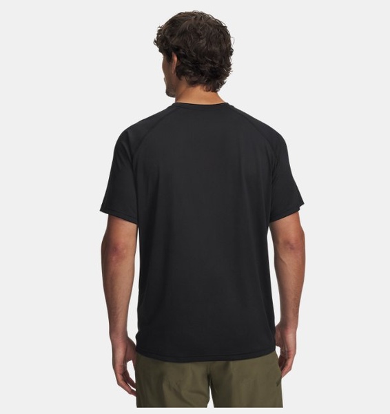 Siyah Erkek UA Tactical Tech™ Kısa Kollu T-shirt