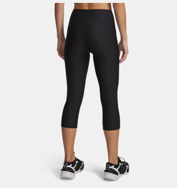 Siyah Kadın HeatGear® Armour Hi-Rise Kapri