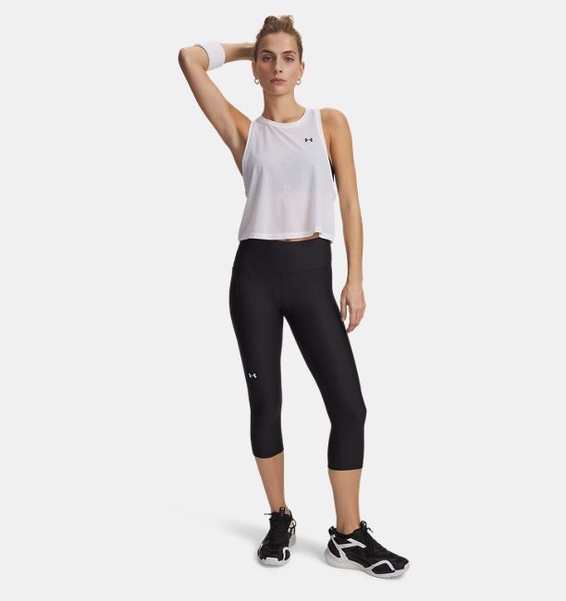 Siyah Kadın HeatGear® Armour Hi-Rise Kapri