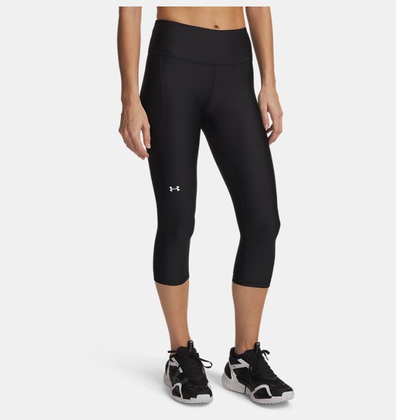 Siyah Kadın HeatGear® Armour Hi-Rise Kapri