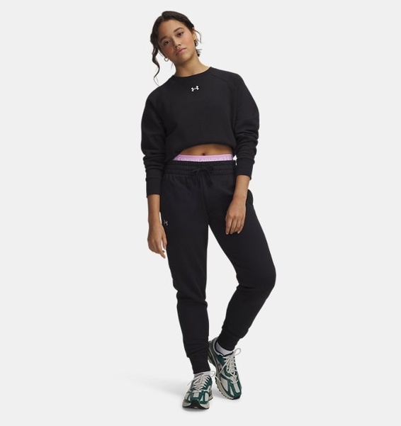 Siyah Kadın UA Rival Fleece Eşofman Altı