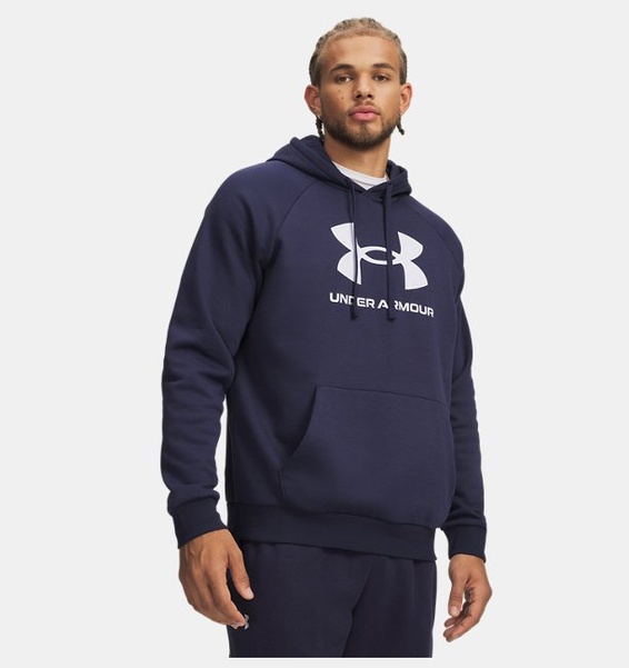 Lacivert Erkek UA Rival Fleece Logo HD Sweatshirt