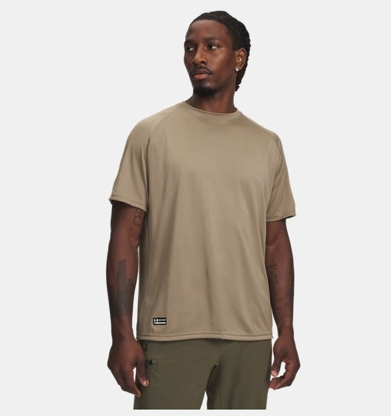 Kahverengi Erkek UA Tactical Tech™ Kısa Kollu T-shirt