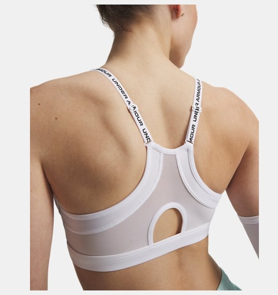 Beyaz Kadın UA Infinity Low 2.0 Spor Sütyeni
