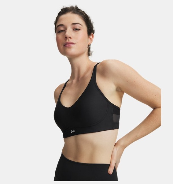 Siyah Kadın UA Infinity Low 2.0 Spor Sütyeni